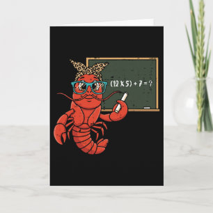 67 Math Equation Teacher Crawfish 6 7 Mardi Gras M Card