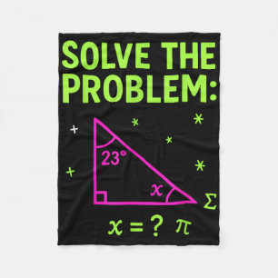 67 Math Meme Solve The Problem Funny Teachers Stud Fleece Blanket