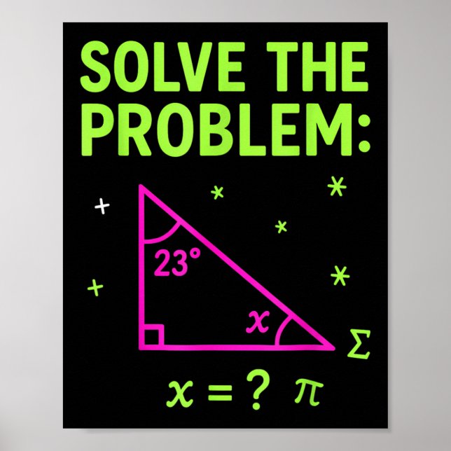 67 Math Meme Solve The Problem Funny Teachers Stud Poster (Front)