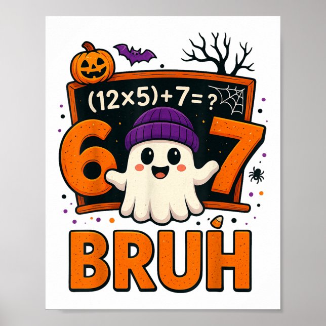 67 Math Teacher Costume The Prime Brainrot Guide  Poster (Front)