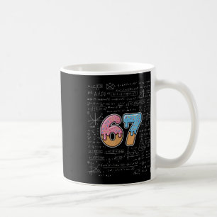 67 Math Teacher Mathematics 67th Number Ice Cream  Coffee Mug