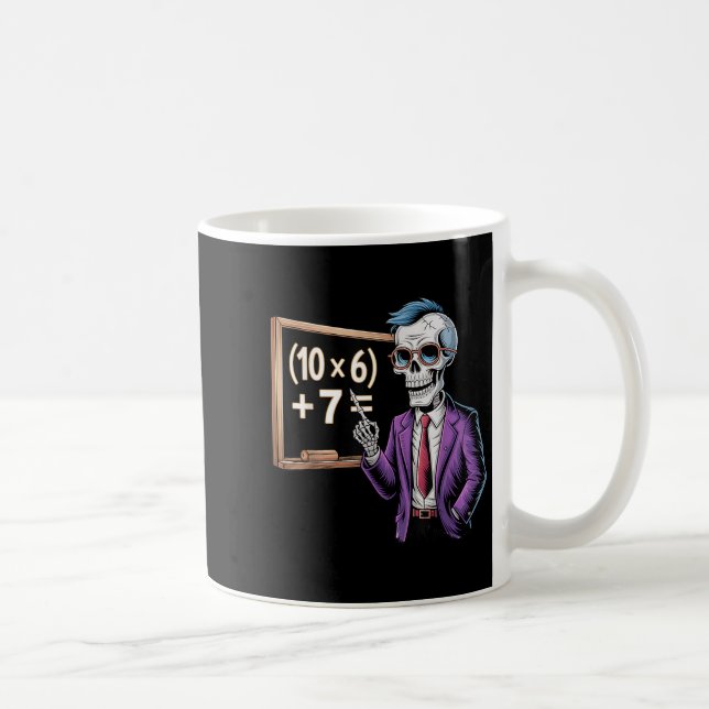 67 Math Teacher Meme Brainrot Six Seven Halloween  Coffee Mug (Right)