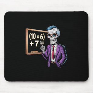 67 Math Teacher Meme Brainrot Six Seven Halloween Mouse Pad