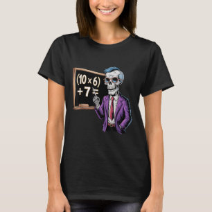 67 Math Teacher Meme Brainrot Six Seven Halloween T-Shirt