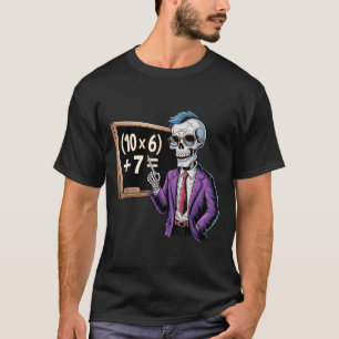 67 Math Teacher Meme Brainrot Six Seven Halloween  T-Shirt