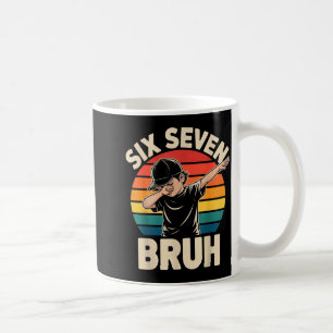 67 Meme 6 7 Dabbing Boy Six Seven Bruh Funny 67 Bo Coffee Mug
