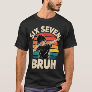 67 Meme 6 7 Dabbing Boy Six Seven Bruh Funny 67 Bo T-Shirt