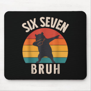 67 Meme 6 7 Dabbing Capyra Six Seven Bruh Funny Bo Mouse Pad