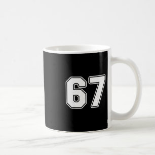 67 Meme 6 7 Numbers Six Seven Funny Boys Kids  Coffee Mug