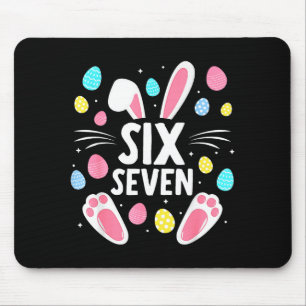 67 Meme 6 7 Six Seven Easter Bunny Kids Boys Girls Mouse Pad