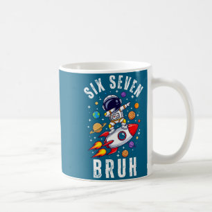 67 Meme Astronaut Dabbing In Space Funny Six Seven Coffee Mug