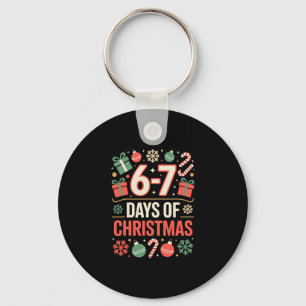 67 Meme Christmas Holiday Funny Six Seven Gen Alph Key Ring
