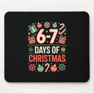 67 Meme Christmas Holiday Funny Six Seven Gen Alph Mouse Pad