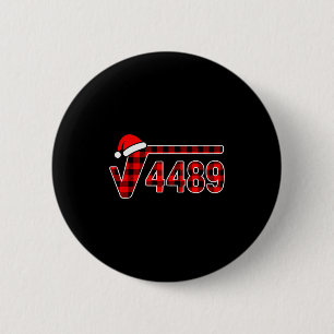 67 Meme Christmas Square Root 4489 Six Seven Math 6 Cm Round Badge