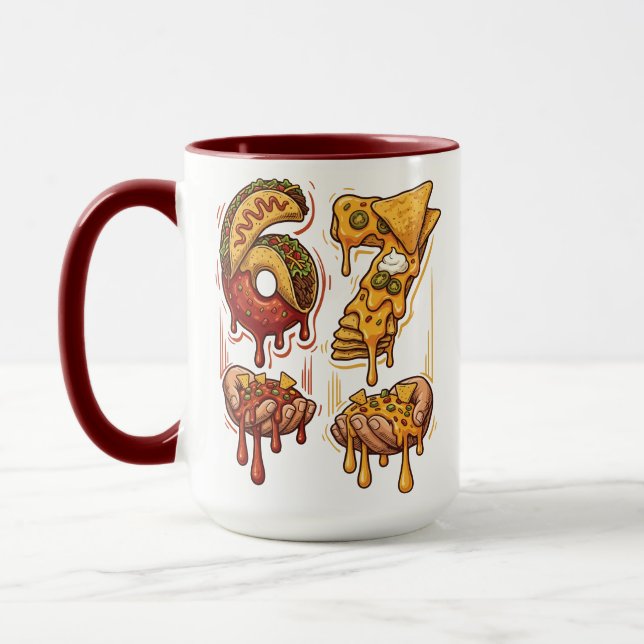 67 Meme Cinco De Mayo Taco Nacho Funny Mug (Left)