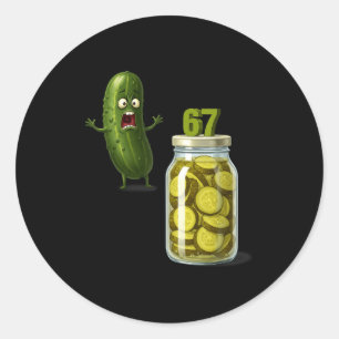 67 Meme Ckle Surprise A Jar Of Sliced Ckles Cuber  Classic Round Sticker