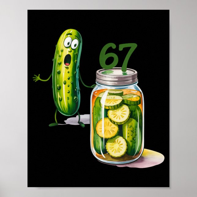 67 Meme Ckle Surprise A Jar Of Sliced Ckles Cuber  Poster (Front)