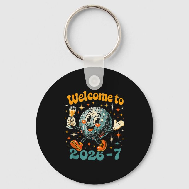 67 Meme Countdown Happy New Year Funny Drip Number Key Ring (Front)