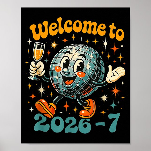 67 Meme Countdown Happy New Year Funny Drip Number Poster (Front)