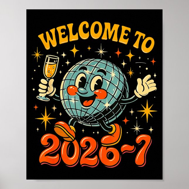67 Meme Countdown Happy New Year Funny Drip Number Poster (Front)