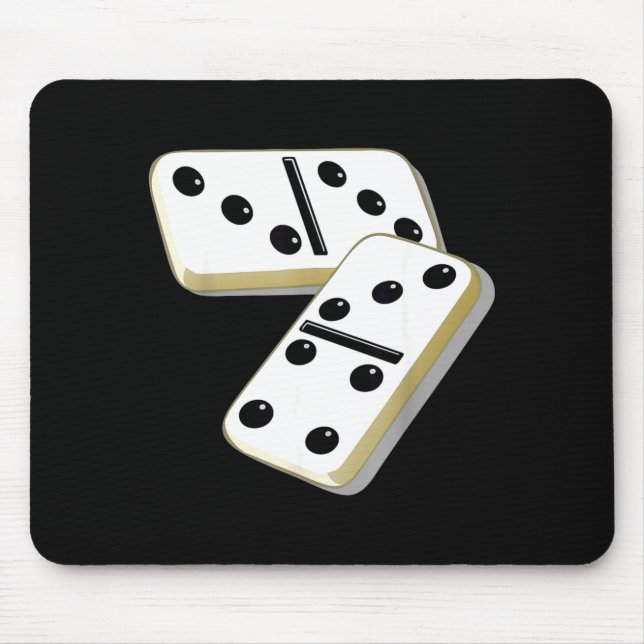 67 Meme Dominoes Funny Six Seven Domino 6 7 Gen Al Mouse Pad (Front)