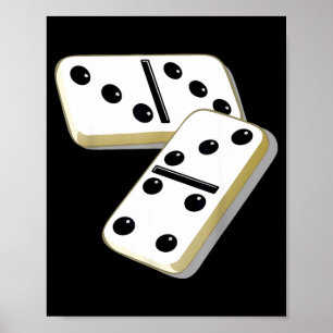 67 Meme Dominoes Funny Six Seven Domino 6 7 Gen Al Poster
