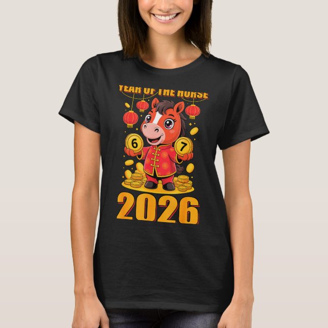 67 Meme Funny Chinese New Year 2026 Year Of The Ho T-Shirt (Front)