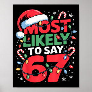 67 Meme Funny Christmas Meme Design Most Likely To Poster
