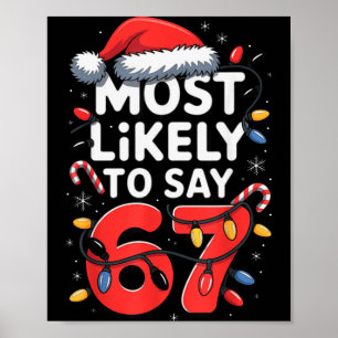 67 Meme Funny Christmas Meme Design Most Likely To Poster