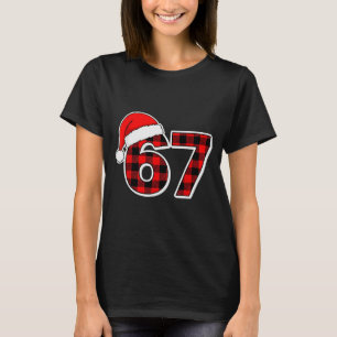 67 Meme Funny Christmas Red Plaid Xmas Pajamas Sla T-Shirt