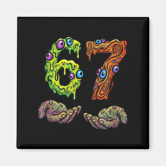 67 Meme Funny Gen Alpha Six Seven Hands Gesture Br Magnet