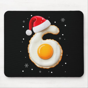67 Meme Funny Number 6 Egg Bacon Matching Christma Mouse Pad