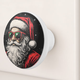 67 Meme Funny Santa Says Six Seven Christmas Ceramic Knob