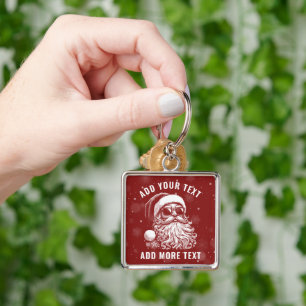67 Meme Funny Santa Says Six Seven Christmas Key Ring