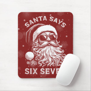 67 Meme Funny Santa Says Six Seven Christmas Mouse Pad