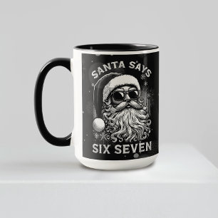 67 Meme Funny Santa Says Six Seven Christmas Mug