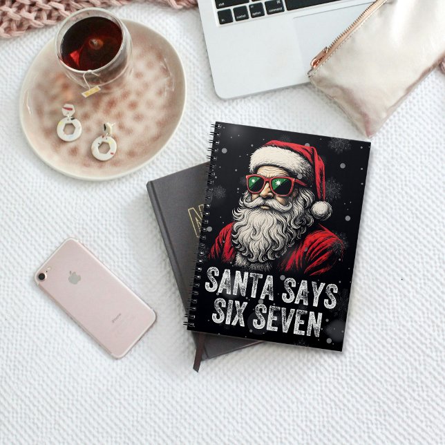 67 Meme Funny Santa Says Six Seven Christmas Notebook (Creator Uploaded)