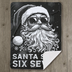 67 Meme Funny Santa Says Six Seven Christmas Sherpa Blanket