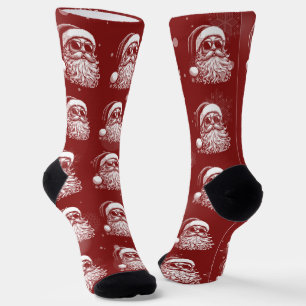 67 Meme Funny Santa Says Six Seven Christmas Socks