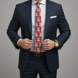 67 Meme Funny Santa Says Six Seven Christmas Tie