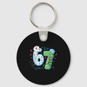 67 Meme Funny School Nurse Six Seven Meme Nursing Key Ring