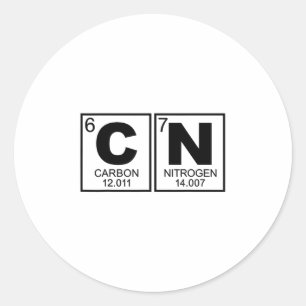 67 Meme Funny Science Teacher Periodic Table Retro Classic Round Sticker