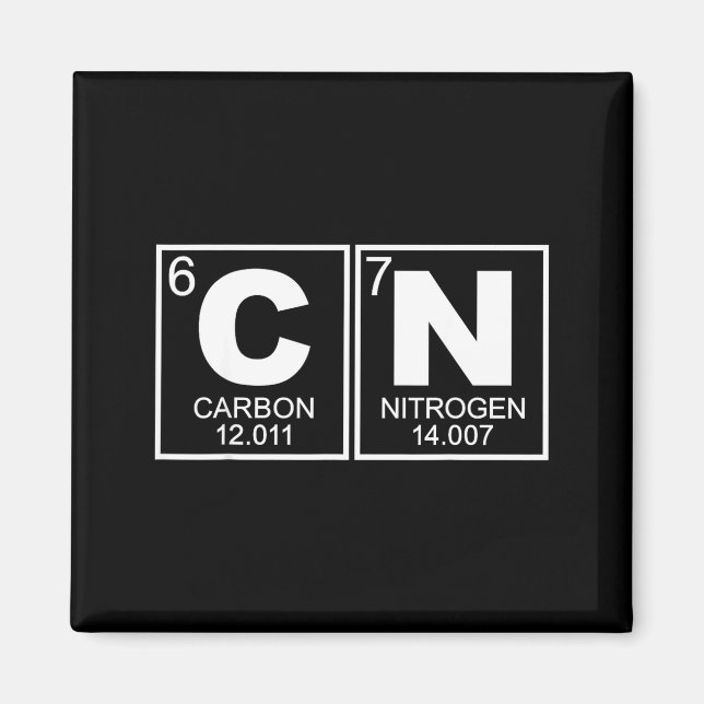 67 Meme Funny Science Teacher Periodic Table Retro Magnet (Front)