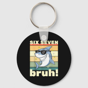 67 Meme Funny Six Seven Bruh 6-7 Meme Kids Boys Gi Key Ring