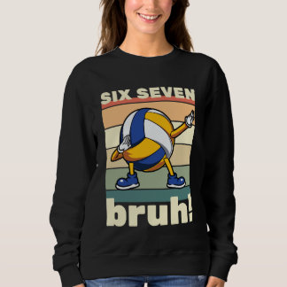 67 Meme Funny Six Seven Bruh Kids Boys Girls Dab V Sweatshirt