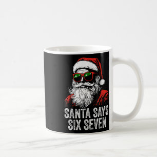67 Meme Funny Six Seven Christmas 6-7 Meme Santa 6 Coffee Mug