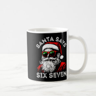 67 Meme Funny Six Seven Christmas 6-7 Meme Santa 6 Coffee Mug