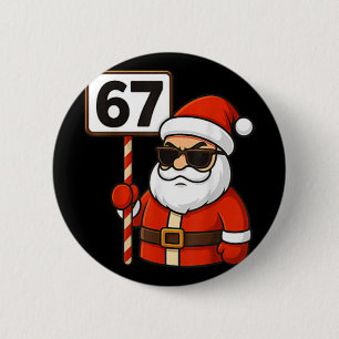 67 Meme Funny Six Seven Christmas For Men Women Ki 6 Cm Round Badge