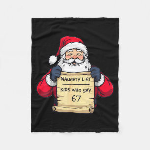 67 Meme Funny Six Seven Christmas For Men Women Ki Fleece Blanket