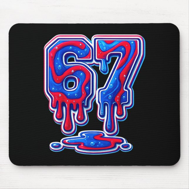 67 Meme Funny Six Seven For Boys And Girls Cool  Mouse Pad (Front)